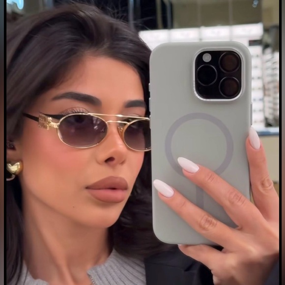 Miu Miu Accessories - FINAL CALL! Miu Miu Gold Sunglasses